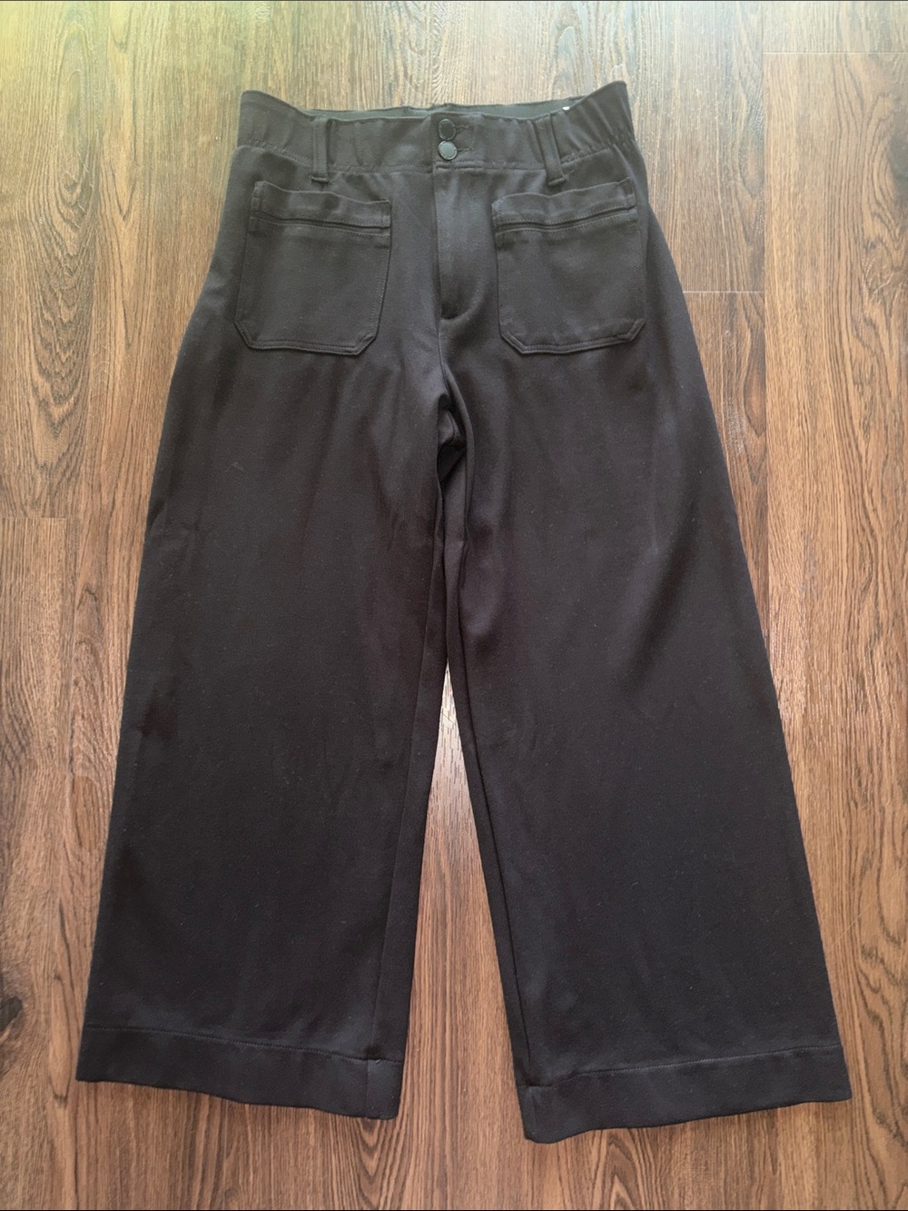 Democracy Ab Technology Wide-Leg Black Pants